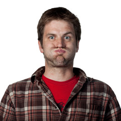 Fototapeta premium Making a funny face