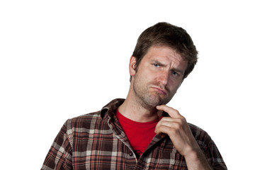 Obraz premium Confused man