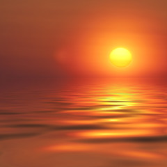Abstract sunset