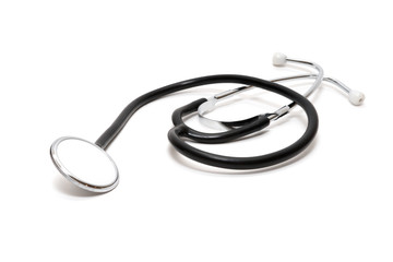 stethoscope isolated on the white