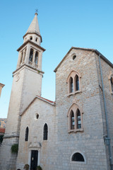 Fototapeta na wymiar Old church in budva, Montenegro