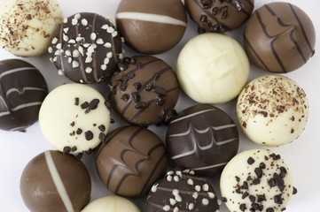 Einige Pralinen