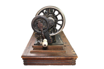 Fototapeta premium Old black sewing machine