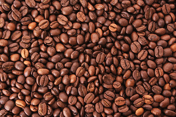 Coffee beans background.