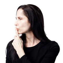 Naklejka premium Shh be quiet!