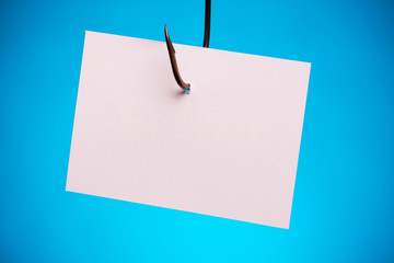 white paper on hook