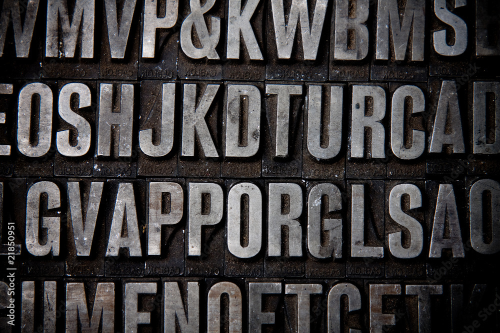 Fototapete typescript text