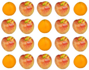 Isolated fruits background