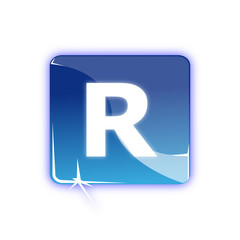 Picto lettre R - Icon letter r