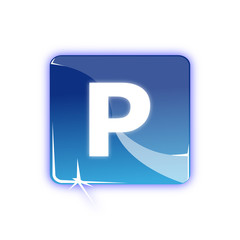 Picto lettre P - icon letter p