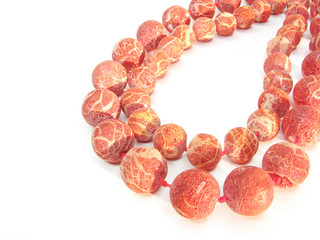 red coral beads