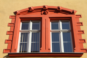 Old window in Bytom, Poland