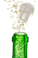 champagne in the bottle