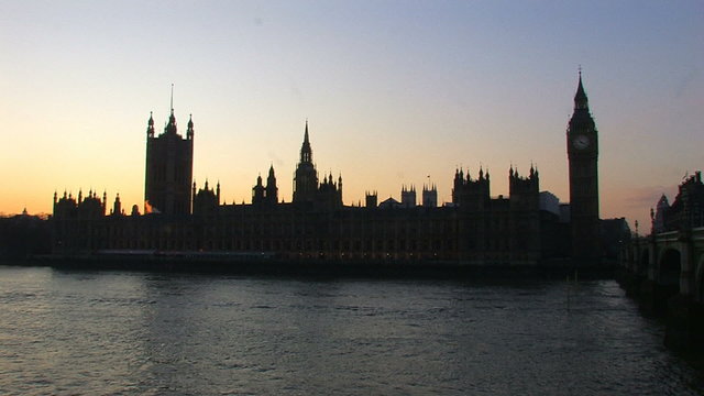 Houses Of Parliament at dusk.London.