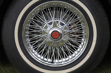 Sports Car Wheel from a E-Type Jaguar