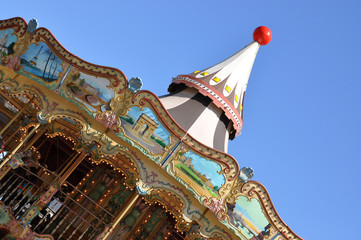 Traditional Parisian carousel