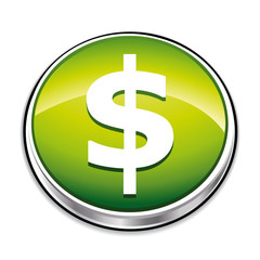 Green dollar button