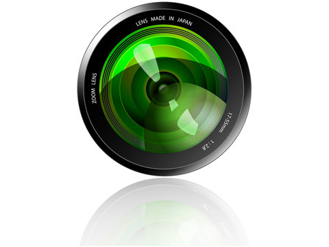 Camera Lens - Green