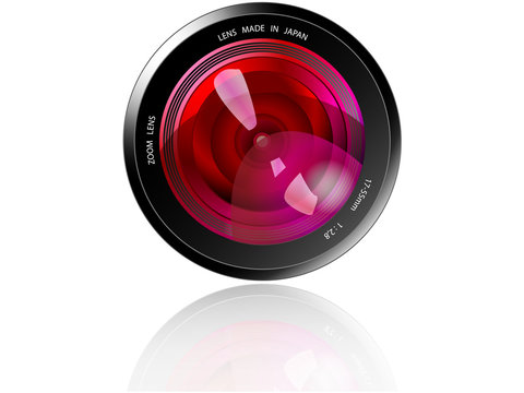 Camera Lens - Red