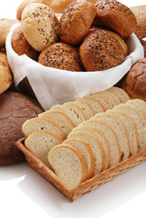 Heap of different bread