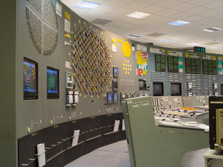 Control room of a russian nuclear power generation plant