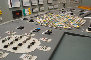 Control room of a russian nuclear power generation plant