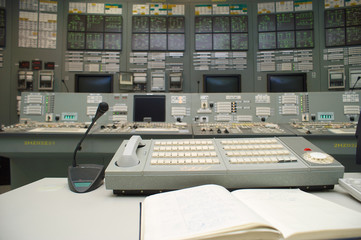 Control room of a russian nuclear power generation plant