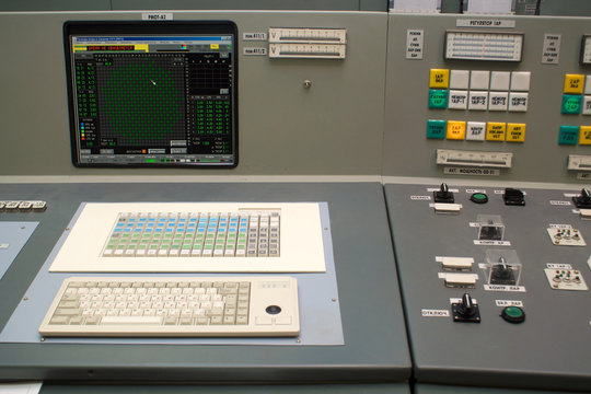 Control room of a russian nuclear power generation plant