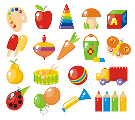 Set of pictures for a kindergarten