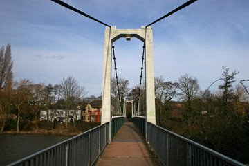 suspension bridge, River Exe