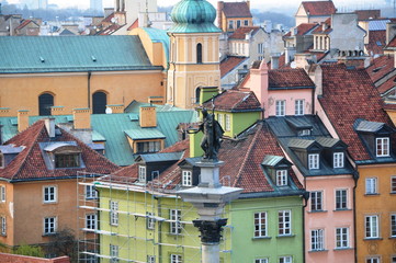 Obraz premium Old Town in Warsaw, Poland