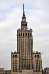Fototapeta na wymiar Palace of Culture and Sciance in Warsaw, Poland