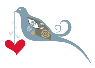 decorative love bird