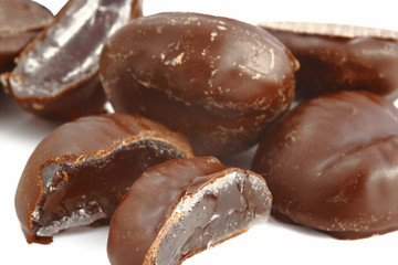candies on the white background
