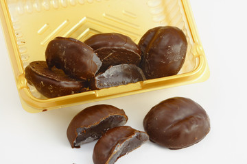 candies on the white background