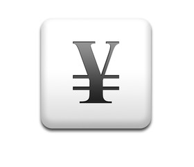 Obraz premium Boton cuadrado blanco Yen