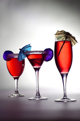 green coctails in row