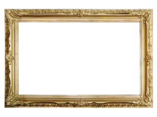 Antique golden picture frame