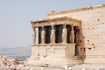 Obraz premium Porch of the Caryatids, fragment of the Erechtheum