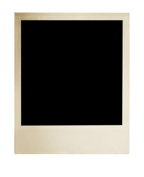 Blank photo-card isolated