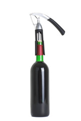 wine bottle isolated on a white background