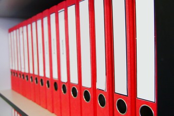 red binders
