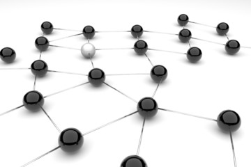 Fototapeta premium linked_spheres_black_white02.jpg
