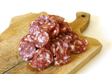 tranches de saucisson sec