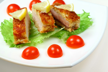 Sea fish roasted with Cherry tomato