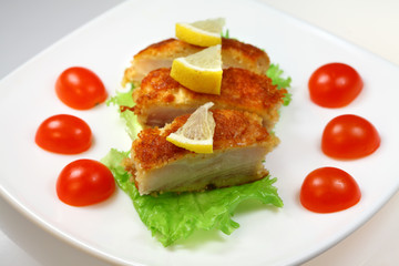 Sea fish roasted with Cherry tomato