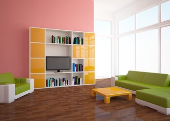 colored interior concept