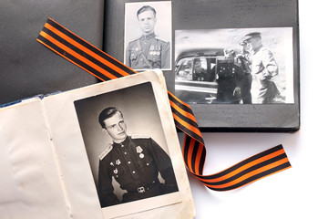 Russian photo album of times of the Second World War