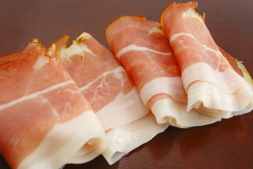 slices of german hams