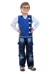 boy in funny glasses